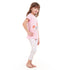 Girls summer pajama set Magical Unicorn t-shirt + White leggings